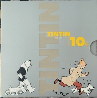 Coffret BE 10 Euros argent TINTIN Belgique 2004