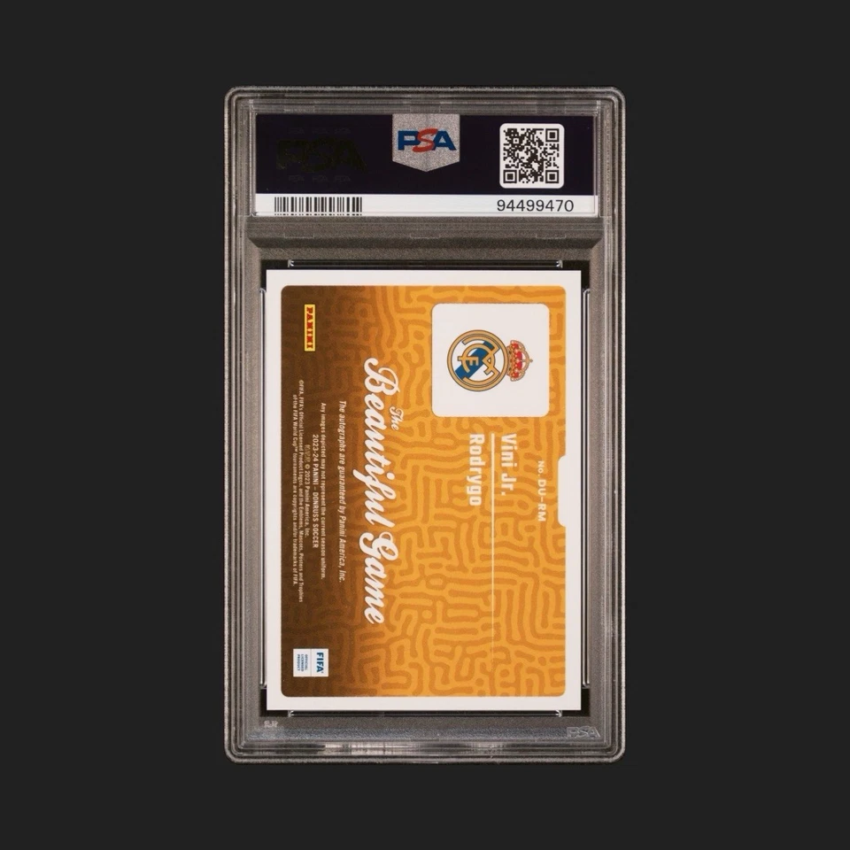 23/24 Panini Donruss Beautiful Game Dual Auto Vini Jr./Rodrygo (PSA 10 - Pop: 1) - Image 2 of 2