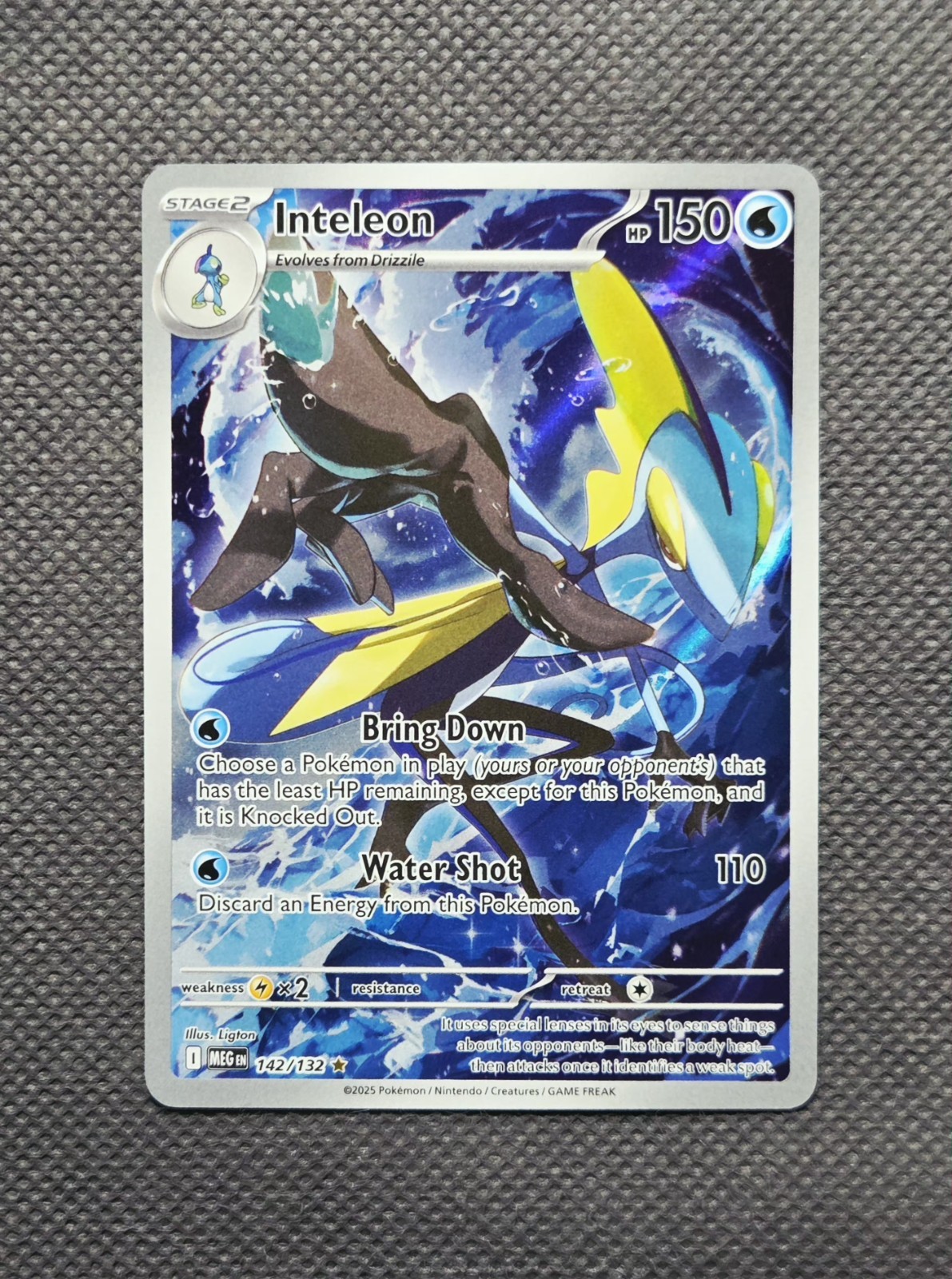 Inteleon 142/132 Illustration Rare - Mega Evolution Base Set Pokemon NM