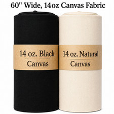 60" Wide Cotton Duck Canvas Fabric Heavyweight 14 oz Durable 100 Cotton
