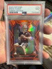2022 Certified Brock Purdy Mirror Orange Jersey Number eBay 1/1 PSA 9 Low Pop 16