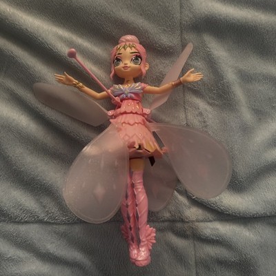 HATCHIMALS PIXIES CRYSTAL FLYERS PINK IRIDESCENT TWIRLING BASE AND USB NOT INCL