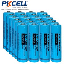 24Pcs AA Batteries ICR14500 800mAh 3.7V Rechargeable Lithium Batteries 1.92 per gallon