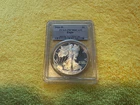 2004-W American Silver Eagle PCGS PR70DCAM Proof West Point .999 1oz Graded