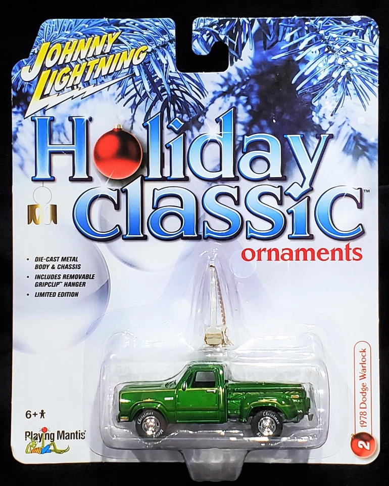 Johnny Lightning 78 1978 Dodge Warlock Pickup Truck Holiday Christmas Ornament G - Image 2 of 2