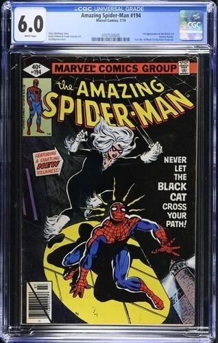 Amazing Spider-Man #194 CGC 6.0 FN KEY 1st app Black Cat - WE Combine Shipping
