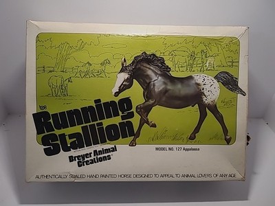 NICE Vintage Breyer Horse #127 Running Stallion Appaloosa Original Box 