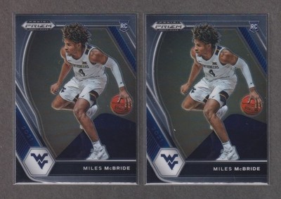 TWO (2) 2021 Panini Prizm Draft Picks - #32 Miles McBride [Base] Rookie RC Lot