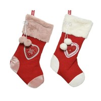 Decoris Weihnachtssocken Weihnachtsschmuck FüR Geschenke 2 StüCk