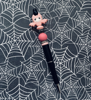 Gothic Bat Beauty Creature Writing Pen Spooky Cute Pink Darkness