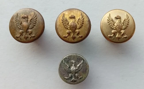 4 x Unidentified Buttons by Firmin London - Possibly WW1 Polish Army ??