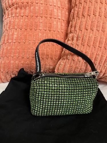 Authentic Alexander Wang Mini Heiress Crystal Mesh Bag