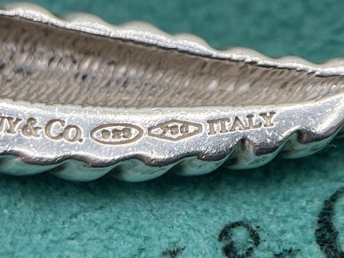 c407 selten 2003 Tiffany&co. Federkette 750/925 Silber Flügel limitiert Vintage - Bild 11 von 12