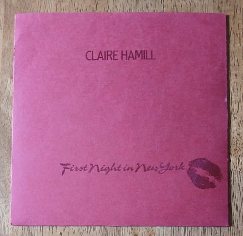 First Night in New York by Claire Hamill Used UK 7" vinyl ©1981