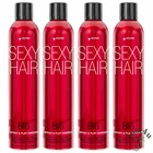 Sexy Hair Big Spray and Play Harder Firm Volumizing Hairspray, 10oz. (4CANS)