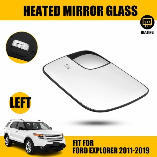 Heated Convex Spotter Mirror Glass Left Driver Side For Ford Explorer 11-19 EAH