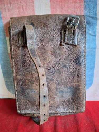 Militaria WW2 Porta Documenti Mappe 1937 Ufficiale WH Marchio Produttore e data - Picture 4 of 12