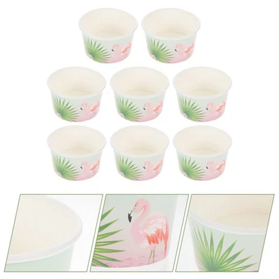 8 Pcs Schüssel Dessertschalen Joghurtschale Schüsseln Aus Papier - Bild 1 von 4