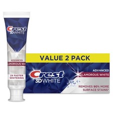 Crest 3D White Advanced Glamorous White Stain Blasting Toothpaste 93 g (2-Pack)