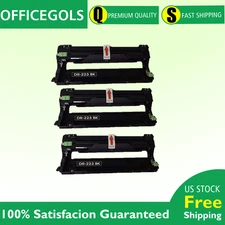3 PACK DR-223 Black for Brother HL-L3210CW HL-L3230CDW MFC-L3710CDW
