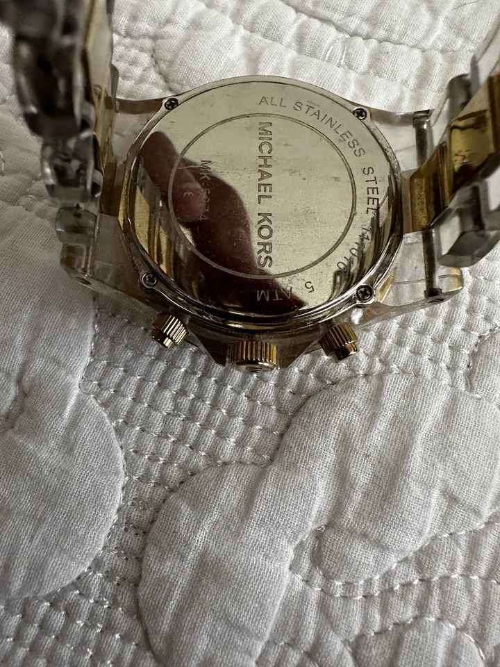 Reloj Pulsera Fossil Stella ES-2794 Mujer Cara Marrón Crema Banda Cristales Funciona Foto 4 de 4