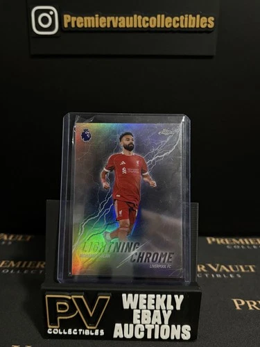 2025-26 Topps Chrome Premier League #LC-5 Mohamed Salah Lightning Chrome E71