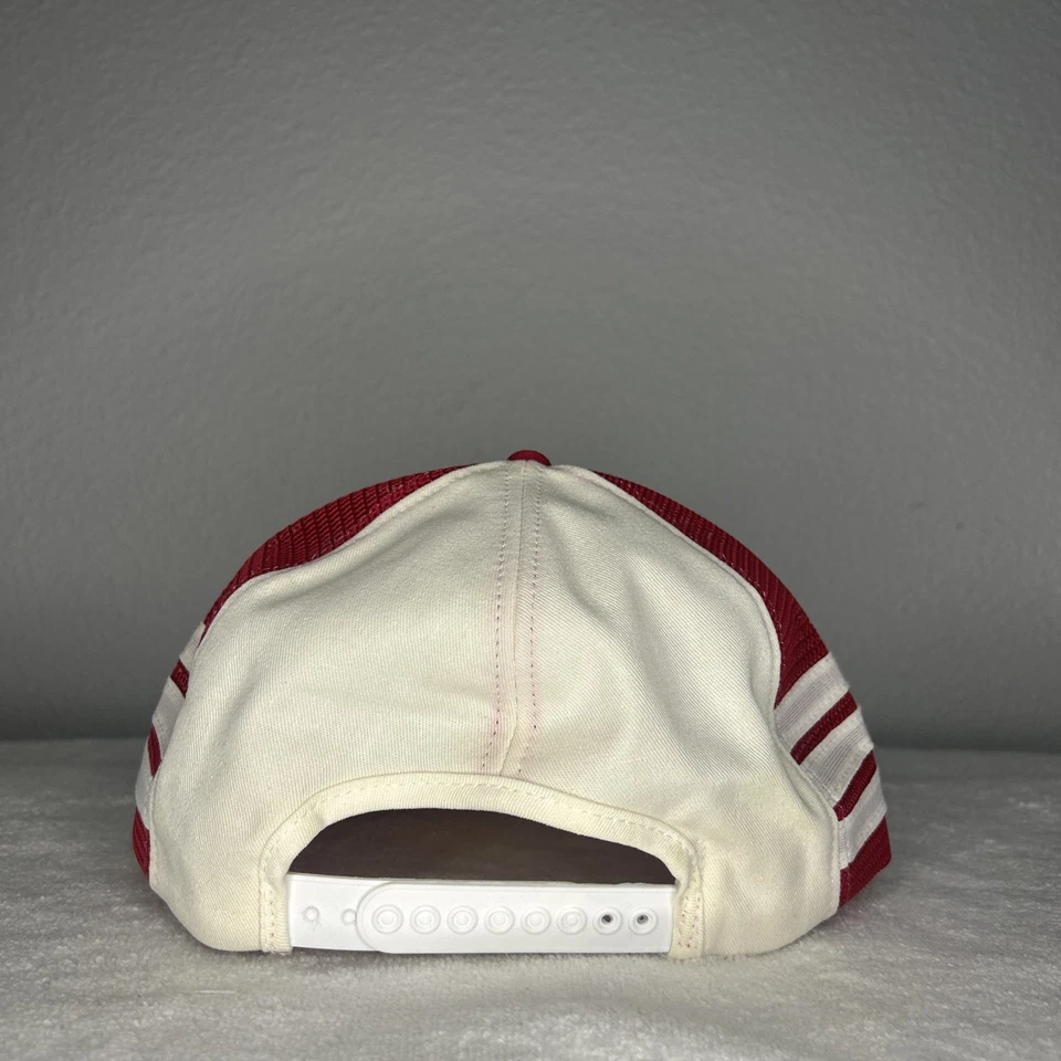 De colección Años 80 #1 Snap-On 3 Rayas Malla SOMBRERO DE CAMIONERO TRASERO A PRESIÓN Coche Camión Foto 4 de 4