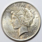 1923 $1 Peace Silver Dollar Uncirculated BU - RAW - Toned / Lustrous Coin