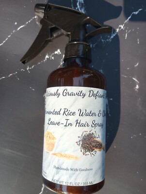 Fermented Rice Water & Cloves (Oil Free) Hair Growth Spray Damaged Alopecia Hair