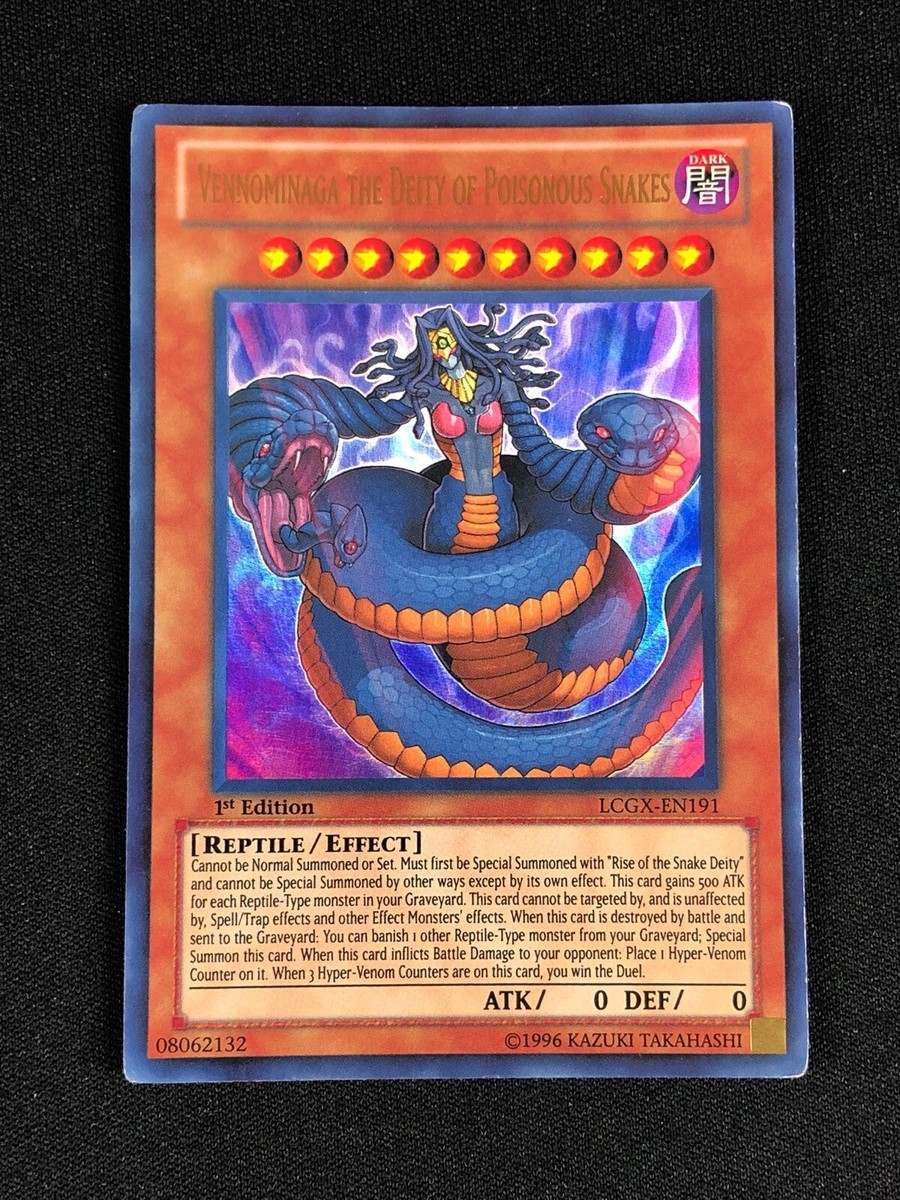 YUGIOH VENNOMINAGA THE DEITY OF POISONOUS LCGX-EN191 1ST YUGIOH VENNOMINAGA THE DEITY OF POISONOUS LCGX-EN191 1ST