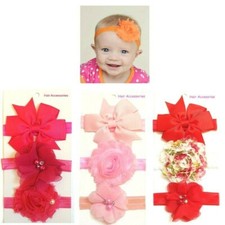 3 pcs/set Kids Baby Toddler Flower Bead Butterfly Bow Headbands Hair Accessories