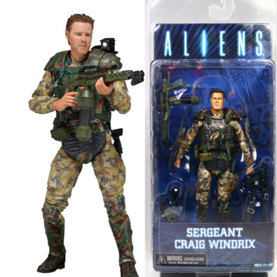 NECA Alien Sergeant Craig Windrix Marine 7'' Action Figure Aliens Movie Series DE