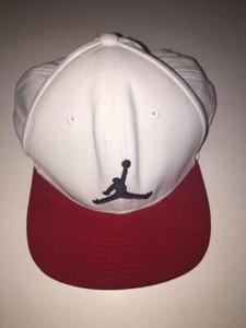 red and white jordan hat