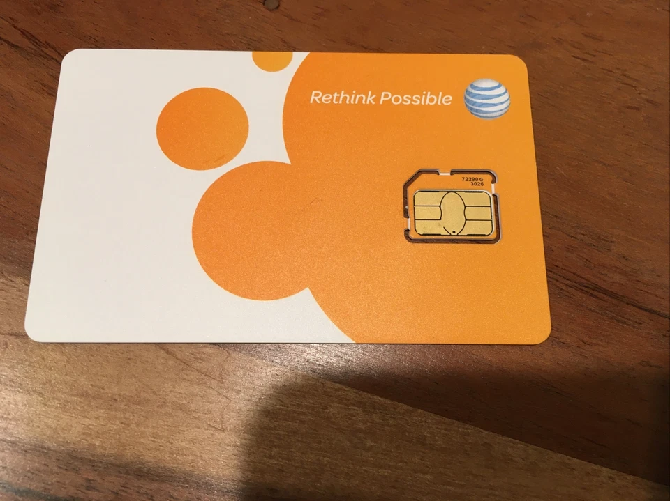 NEW AT&T Micro-SIM Card Sku# 72290 Fits ALL Brands - Image 2 of 2