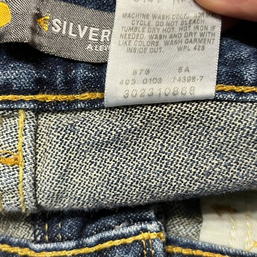 Vintage Levis Silvertab Shorts Boys 8 Blue Baggy Loose Medium Wash Y2K Denim - Picture 14 of 15