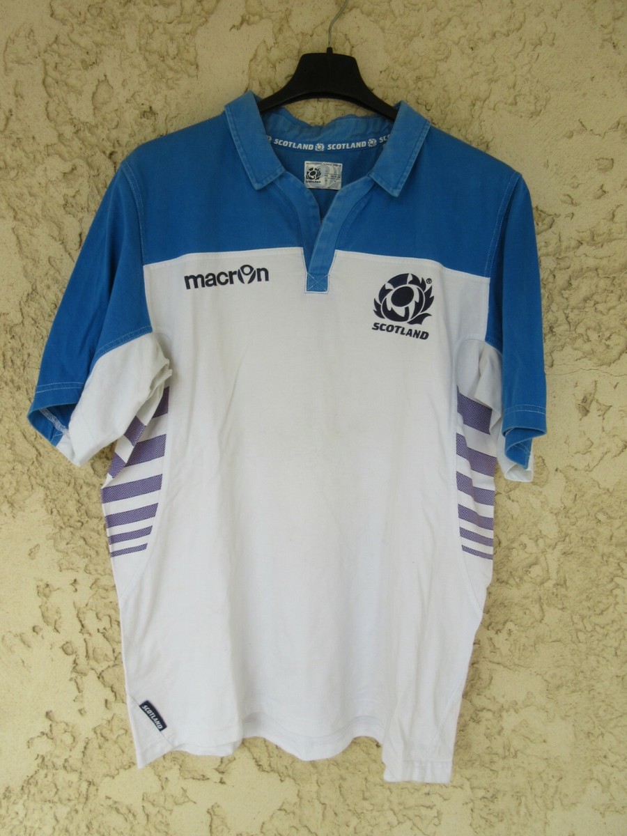 Maillot De Rugby Écosse 2014-2015 - Taille 2XL/48, Rouge, Macron, Occasion Très Bon état