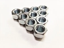10-Pack 1/2" Open Zinc Steel 1/2" Lug Nuts 1/2-20 For Trailer Wheel Rim