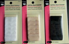 Bra Extenders, Dritz, 8 Hooks, Black, White, or Beige