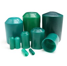 10-100mm Glue Lined Heat Shrink End Cap,Cable Connector Cable Sealing Cap Green