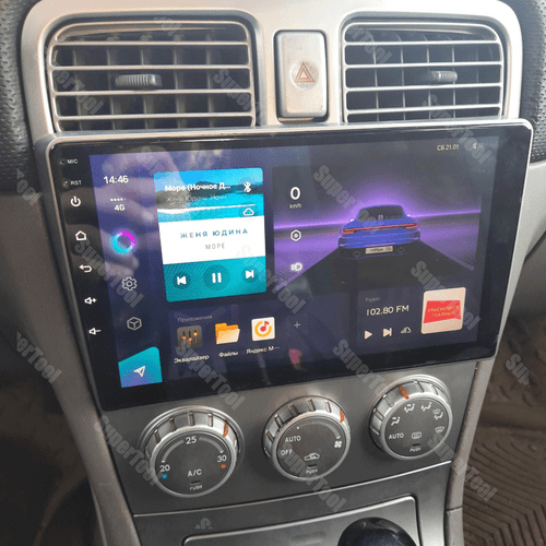 9'' Wireless GPS Navi Carplay For 2002-2008 Subaru Forester Car Stereo Radio+Cam - Picture 2 of 24