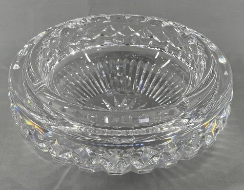 Vintage WATERFORD CRYSTAL 6.5’’ Ashtray Cigar Blunt Spliff LARGE HEAVY Rare Htf