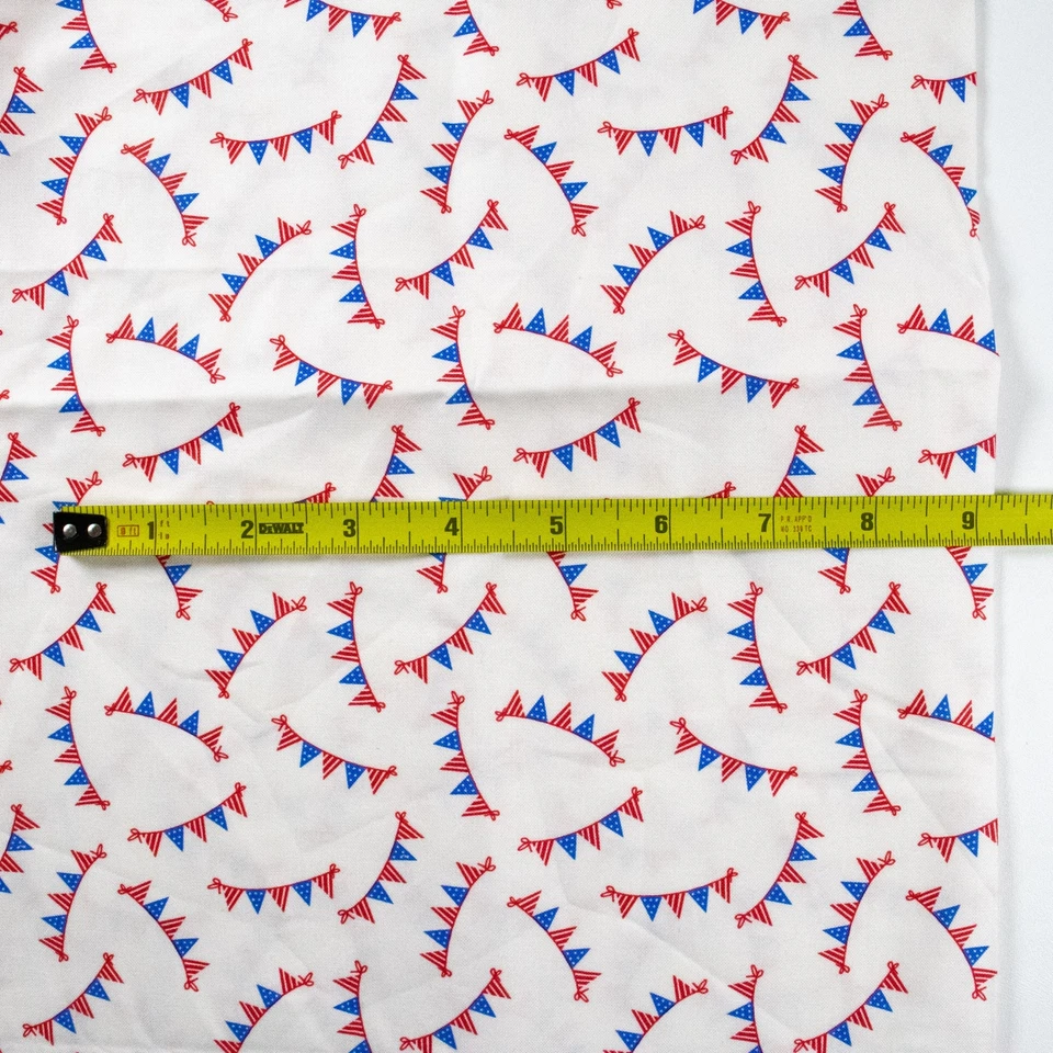 Holiday Essentials Americana Bunting Stacy Iest Hsu 20762 Cotton 15x44 Moda - Image 2 of 3