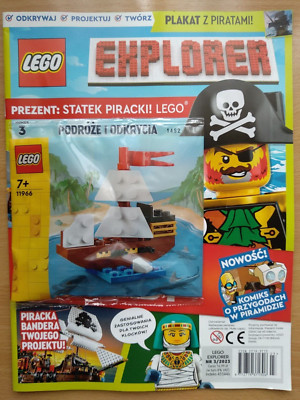 LEGO EXPLORER 3/2023 + LEGO PIRATE SHIP - Limited Edition Minifigure 11966 7+