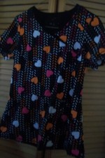 NICE WOMAN'S INFINITY BRAND SHORT SLEEVE SCRUB TOP SHIRT SIZE S