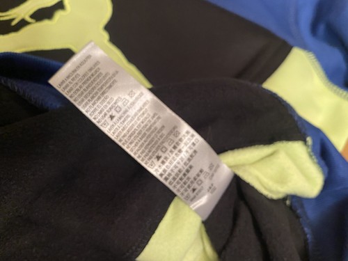 Boys Nike Jordan Therma-Fit Hoodie 5-6 Medium Blue/Black/Lime Green - Picture 13 of 13