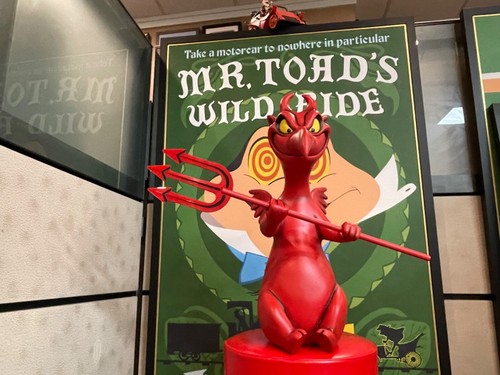 Disneyland World Mr Toad’s Wild Ride Devil Prop Signed By Legend Bob ...