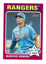 2024 Topps Heritage #127 Marcus Semien Texas Rangers All Star Baseball Base Card