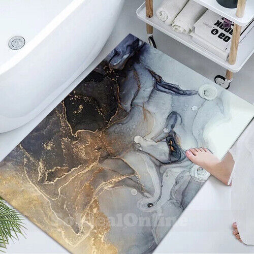 Tappeto Bagno Assorbente Marmo Diamatomee Pavimento Terra Asciugatura Rapida Tappeto Scivoloso - Foto 29 di 34