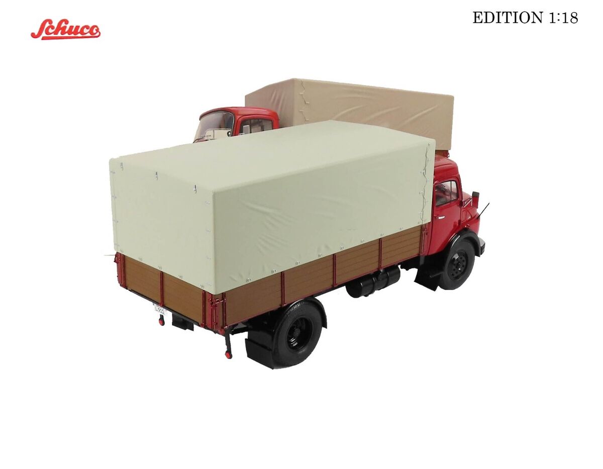 1966 MERCEDES BENZ L911 TRUCK TELONATO RED WITH CANVAS TOP 1 1966 MERCEDES BENZ L911 TRUCK TELONATO RED WITH CANVAS TOP 1