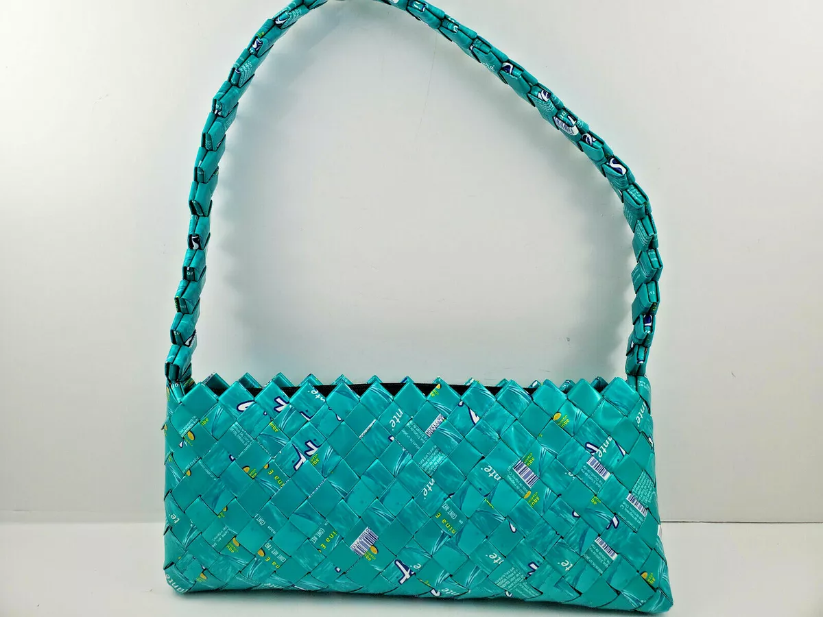 Recycled Gum Wrapper Baguette Bag